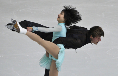 川口／スミルノフ組 欧州選手権ペアSPで4位に