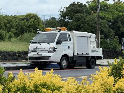 韓国・済州島に自律走行「電気清掃車」登場…LG U+が描くクリーンシティの未来