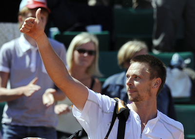 ソデルリング ダビデンコ下しグランドスラム初の4強、全仏オープン