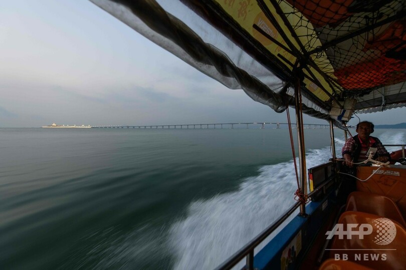 世界最長の海上橋、中国で開通式 香港・マカオ・珠海つなぐ55キロ