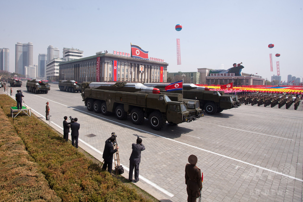 北朝鮮、金日成生誕記念日のミサイル発射に失敗 北朝鮮、金日成生誕記念日のミサイル発射に失敗