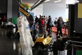 故アイルトン・セナ（Ayrton Senna）氏の没後20年追悼式典で飾られた展示品（2014年5月1日撮影）。(c)AFP/MAURO MONTI