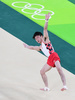 リオデジャネイロ五輪、体操男子予選。ゆかの演技に臨む内村航平（2016年8月6日撮影）。(c)AFP/Emmanuel DUNAND