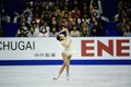 18-19フィギュアスケートグランプリ（GP）シリーズ第4戦、NHK杯。女子シングル・ショートプログラム（SP）の演技に臨む宮原知子（2018年11月9日撮影）。(c)Martin BUREAU / AFP
