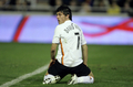 写真は、得点チャンスを逃し呆然とするバレンシアのダビド・ビジャ（%%David Villa%%）。(c)AFP/JOSE JORDAN