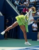 全米オープンテニス、女子シングルス1回戦。試合前のウオーミングアップに臨む大坂なおみ（2024年8月27日撮影）。(c)TIMOTHY A. CLARY / AFP