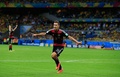 サッカーW杯ブラジル大会（2014 World Cup）準決勝、ブラジル対ドイツ。ゴールを決めて喜ぶドイツのミロスラフ・クローゼ（Miroslav Klose、2014年7月8日撮影）。(c)AFP/ADRIAN DENNIS