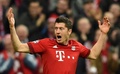 サッカー欧州チャンピオンズリーグ、グループF第4節、バイエルン・ミュンヘン対アーセナル。ゴールを決めて喜ぶバイエルン・ミュンヘンのロベルト・レワンドフスキ（2015年11月4日撮影）。(c)AFP/CHRISTOF STACHE