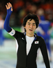 2010年%%バンクーバー冬季五輪%%スピードスケート男子5000メートル。6分16秒95で銀メダルを獲得した韓国の李承勲（%%Lee Seung-Hoon%%、イ・スンフン）。（2010年2月13日撮影）(c)AFP/TOSHIFUMI KITAMURA