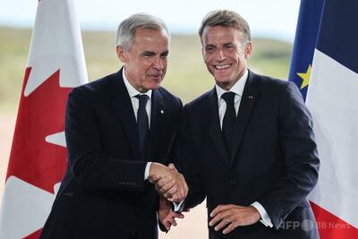 仏加首脳が関係強化を発表 トランプ氏念頭に「主権」強調