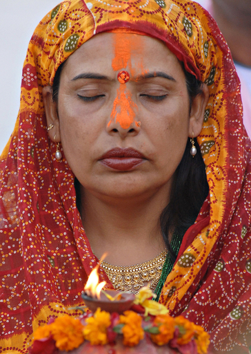 ヒンズー教の太陽神の祭り、ネパール