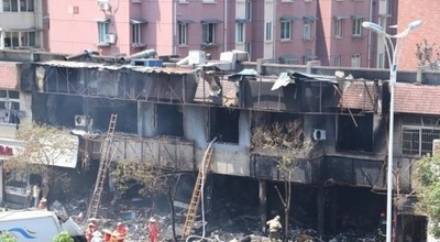 中国・杭州の飲食店でガス爆発、2人死亡 55人負傷