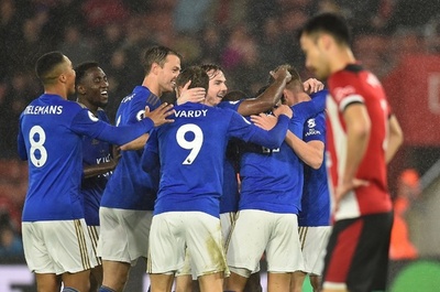 レスターがリーグタイ記録で圧勝、吉田出場のサウサンプトン粉砕