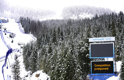男子スーパー複合が順延に、バンクーバー冬季五輪