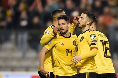 ベルギーが欧州選手権予選初戦で勝利、アザール2得点