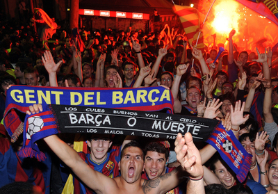 バルセロナ優勝祝賀で暴動、134人逮捕