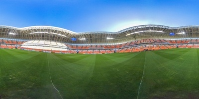 【360°パノラマ写真】ロシアW杯、日本対コロンビア戦の会場モルドビア・アリーナ
