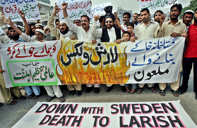 スウェーデン紙に預言者の風刺画掲載、イスラム団体抗議