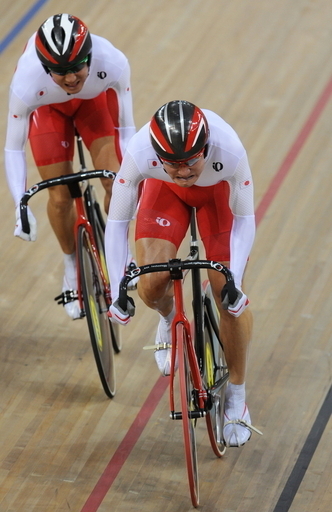 日本 自転車・トラック男子チームスプリント1回戦進出
