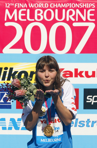 ＜第12回世界水泳選手権＞オープンウォーター・女子5キロメートル、Ilchenko 優勝を果たし金メダル獲得 - オーストラリア