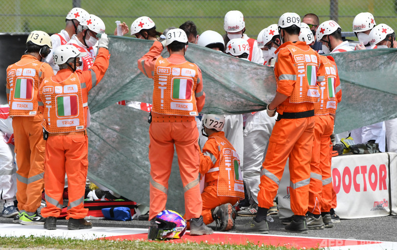 クラッシュで病院搬送のMoto3選手が死亡 イタリアGP