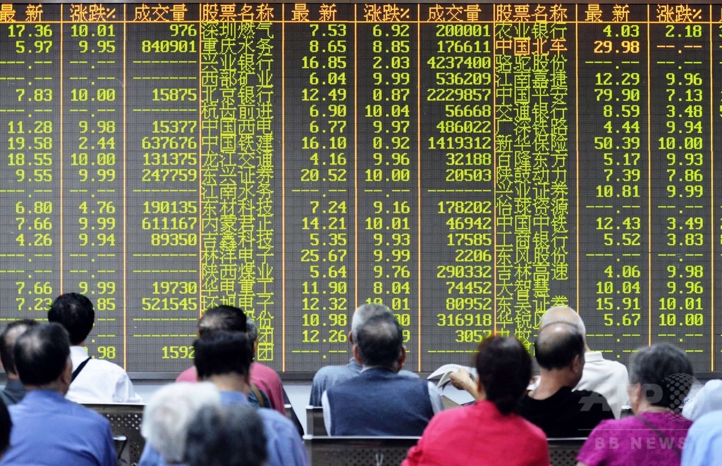中国、大株主や企業役員の持ち株売却を6か月禁止 中国、大株主や企業役員の持ち株売却を6か月禁止