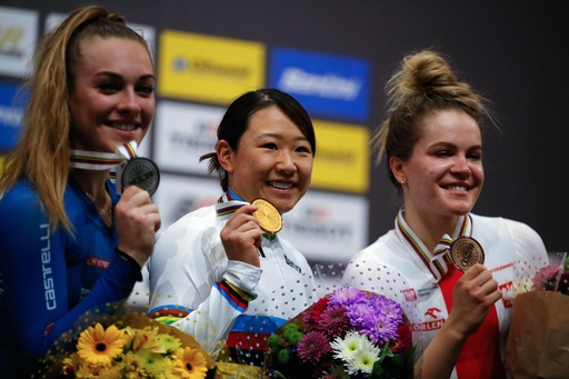 梶原悠未が女子オムニアムで金メダル、トラック世界選手権