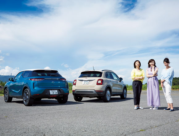 飯田裕子・藤島知子・吉田由美が試乗したラテン車はこれ! キュートなフィアット500X・エレガントなDS 3クロスバック編 飯田裕子・藤島知子・吉田由美が試乗したラテン車はこれ! キュートなフィアット500X・エレガントなDS 3クロスバック編