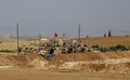 シリア北部マンビジで撮影された米主導の有志連合軍の車両（2018年5月8日撮影、資料写真）。(c)Delil souleiman / AFP