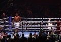 ボクシング、ヘビー級10回戦。勝利したアンソニー・ジョシュア（左、2024年3月9日撮影）。(c)Fayez NURELDINE / AFP