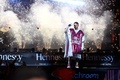 ボクシング、WBA世界ライトヘビー級タイトルマッチ。入場するサウル・アルバレス（2022年5月7日撮影）。(c)Patrick T. FALLON / AFP