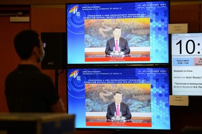 習近平氏、自由貿易の推進を強調 APEC会合