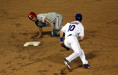 田口 レンジャーズ戦に代走で出場し盗塁を記録