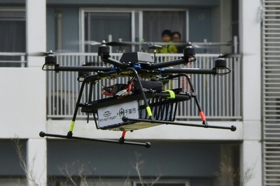 ドローンによる宅配サービス、実証実験始まる 千葉市