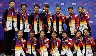 日本女子、中国に敗れて準優勝 ユーバー杯