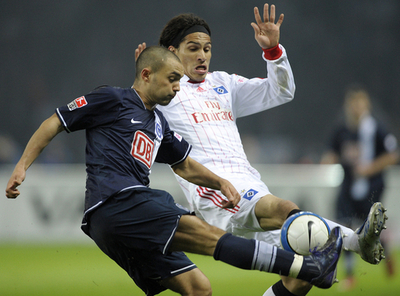 ヘルタ ハンブルガーSVとホームで引き分け