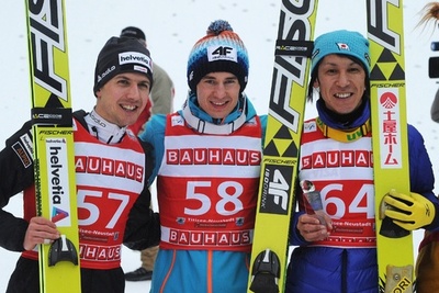 葛西3位、ストフが優勝飾る ジャンプW杯男子