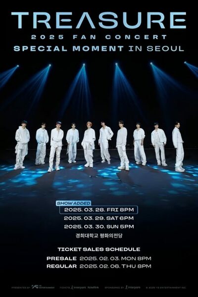 TREASURE、ソウル追加公演の一般チケット販売開始