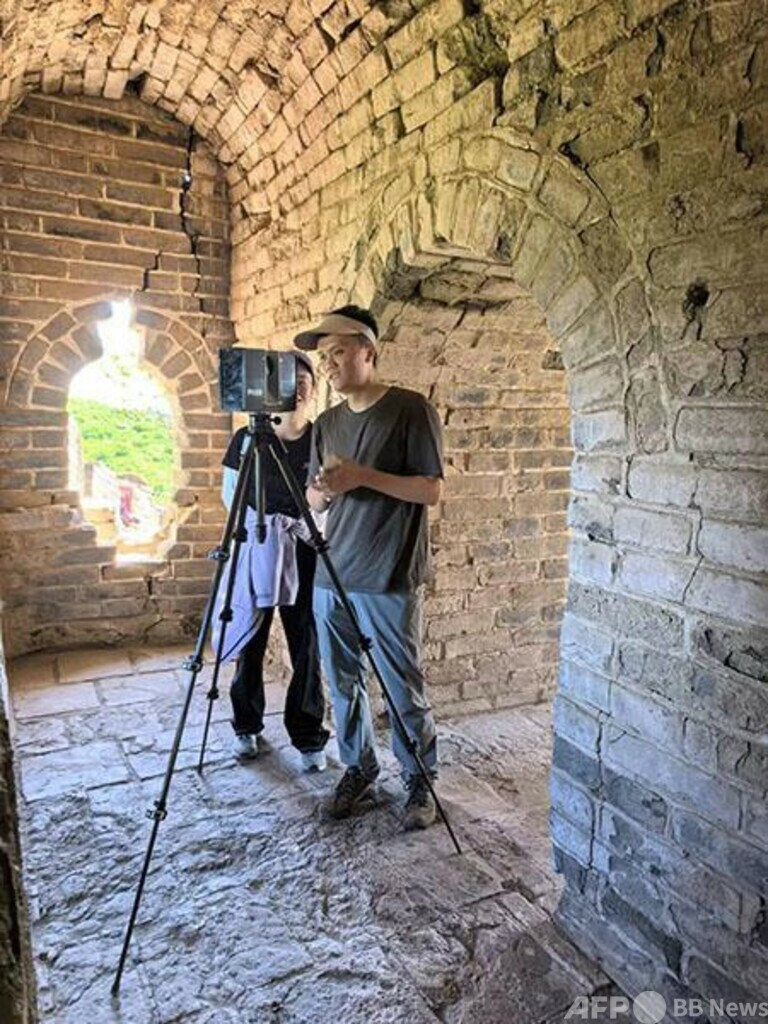 中国北京・万里の長城の修復工事キックオフ