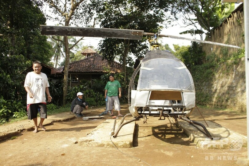 渋滞にうんざり インドネシア人男性 自力でヘリ製造を決意 写真8枚 国際ニュース Afpbb News