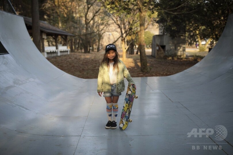 日本最年少プロスケートボーダー、9歳少女が目指す東京五輪