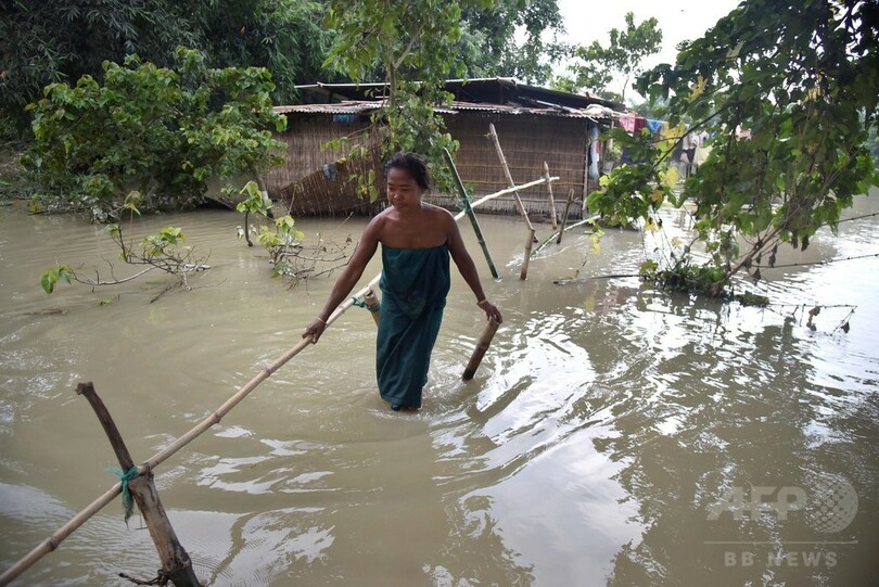 インド各地でモンスーンの豪雨被害、洪水により50人以上死亡