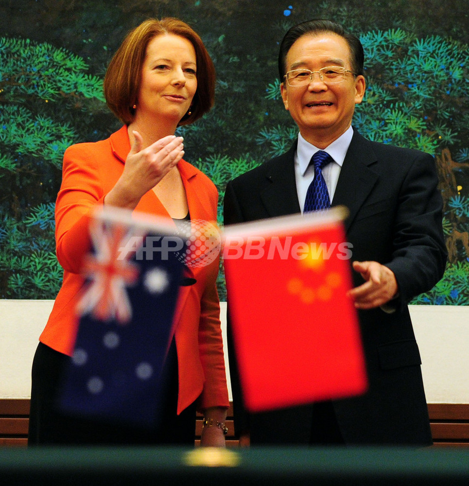 ギラード豪首相 中国の温首相と会談 人権上の懸念 伝える 写真3枚 国際ニュース Afpbb News