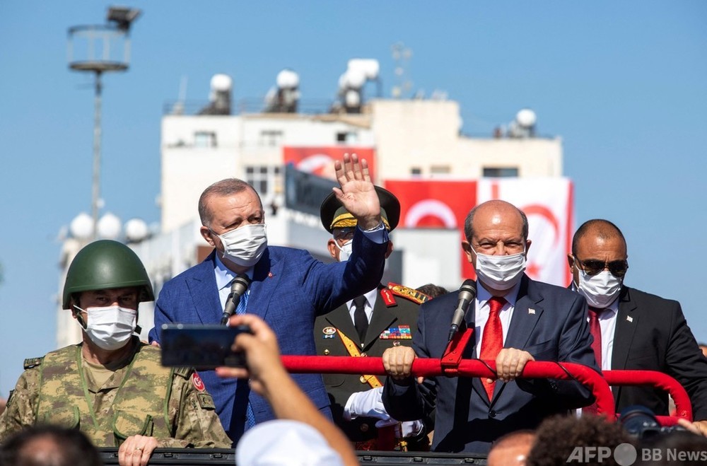 トルコ大統領、南北キプロスの「2国家共存」主張 欧米や国連は批判