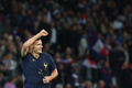 サッカー国際親善試合、フランス対スコットランド。チーム2点目を挙げて喜ぶフランスのベンジャミン・パヴァール（2023年10月17日撮影）。(c)FRANCK FIFE / AFP
