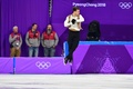 平昌冬季五輪、フィギュアスケート団体戦、男子シングル・ショートプログラム（SP）の演技に臨むアレクセイ・ビシェンコ（2018年2月9日撮影）。(c)AFP PHOTO / Mladen ANTONOV