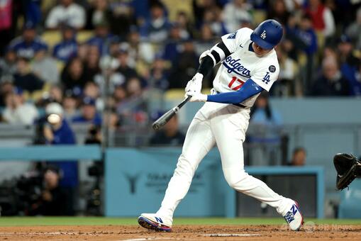 大谷翔平が6号先頭打者弾 ドジャースは勝利 写真2枚 国際
