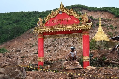 ミャンマー土砂災害、死者51人に 捜索救助活動続く