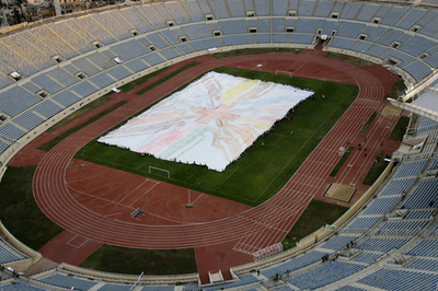 世界最大の「手形絵」、ギネス記録認定 レバノン