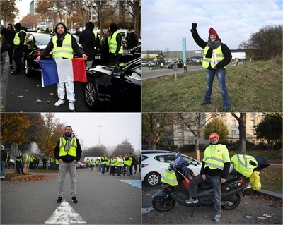 【写真特集】「ジレ・ジョーヌ（黄色いベスト運動）」に参加する人々